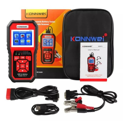 Konnwei KW870 (2 в 1) - тестер АКБ и автосканер