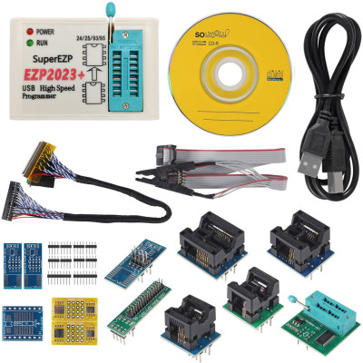 EZP2023 Full - високошвидкісний USB SPI програматор + адаптери