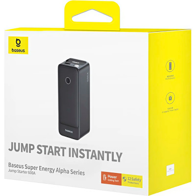 Baseus Super Energy Alpha Series Jump Starter (пусковий струм 300А, 12В, 22,2 Вт/г) - пусковий зарядний пристрій