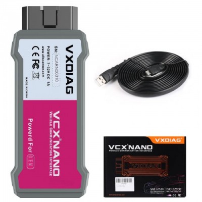 VXDIAG VCX NANO - диагностический автосканер для Renault (ПО Can Clip)